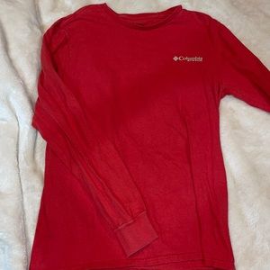 red columbia long sleeve tshirt